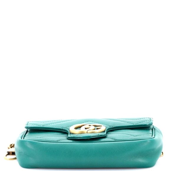 Gucci GG Marmont Flap Bag Matelasse Leather Super Mini reb-900-091725 - Picture 4 of 6